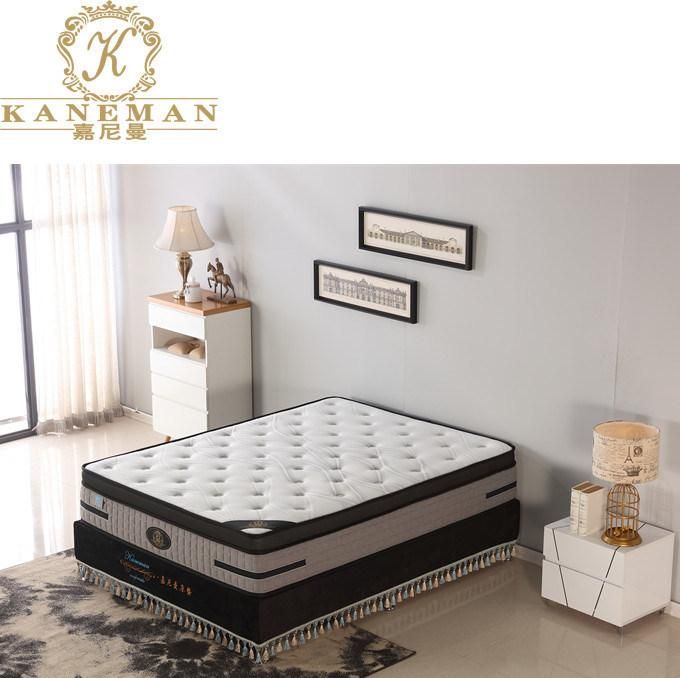 OEM Rolled up Packing 13inch Euro Pillow Top Pocket Spring Mattress in a Box