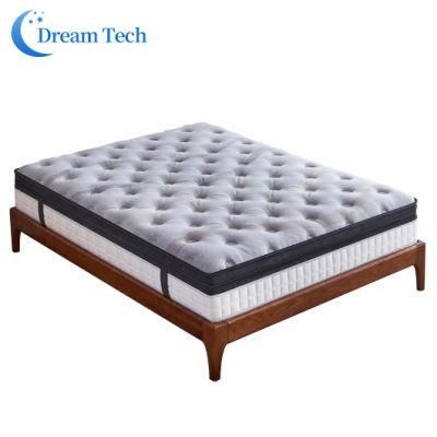 Deep Multilayer Ergonomic Design Pocket Memory Foam Euro Spring Mattress in a Box