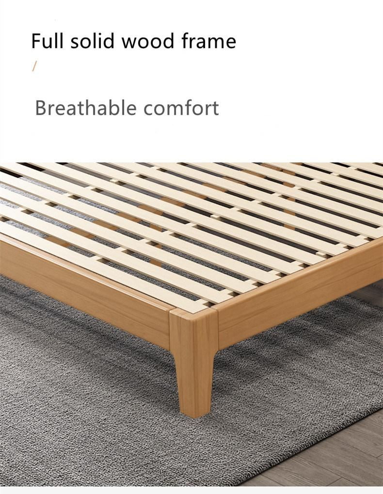 Simple Style Good Price Bedroom Home Hotel Furniture Wooden Single Double Beds