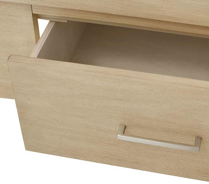 Solid Poplar Wood Beech Wood Storage Bed