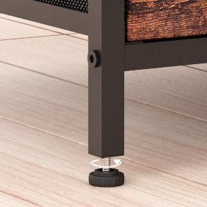 Rustic Brown Nightstand with Drawers 0491