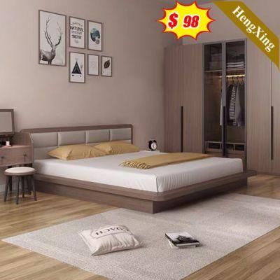 Luxury Hotel Bedroom Furniture Chinese Factory Custom Made Wardrobe Nightstand Double King Beds Bedroom Set