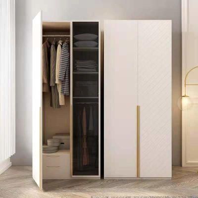 Bedroom Wooden Panel Melamine MFC Door Drawer Wardrobe
