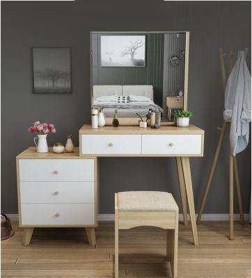 Mirror Dressing Table Bedroom Nordic Minimalist Style Furniture 0337