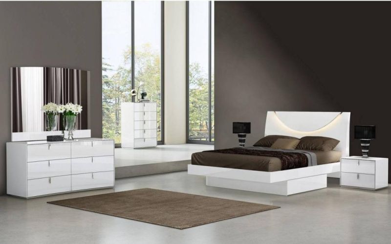 Nova 2110jaa006 3 5 6PCS Bedroom Set in White Color