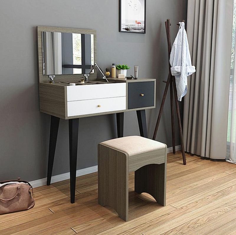 Nordic Dressing Table Small Apartment Mini Dressing Table Bedroom Board Dressing Table 0001