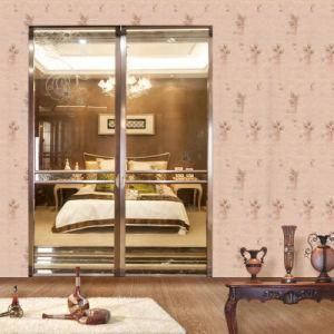 Environmental Home Sliding Door with Painted Art Glass Super Avatar V3315