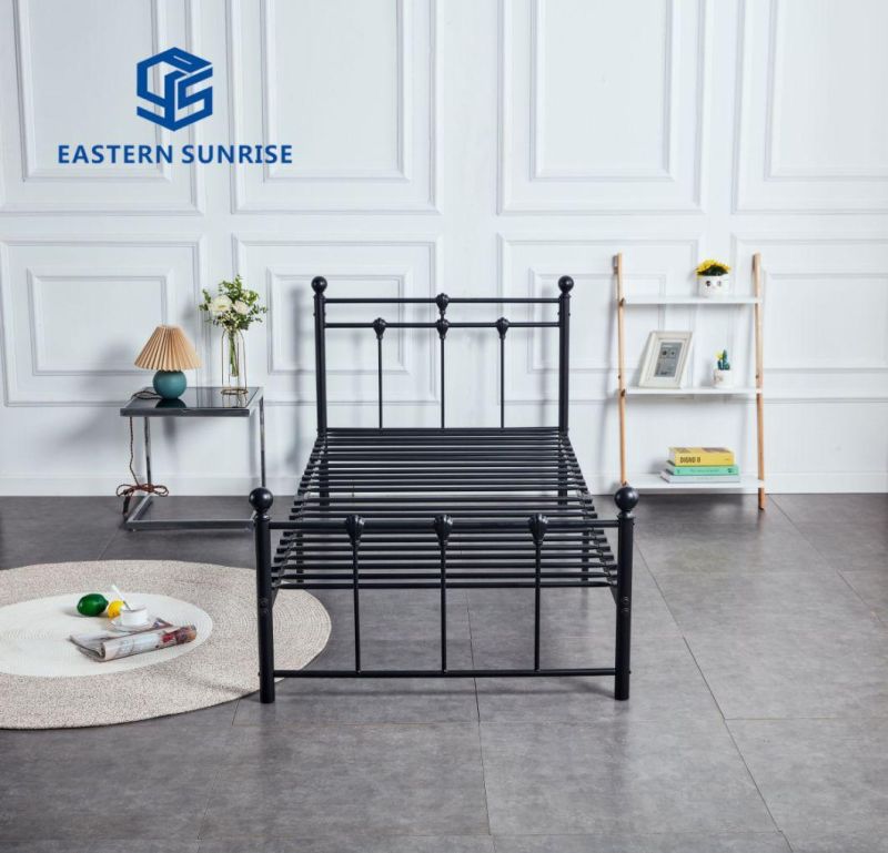 Home Furniture Metal Iron Steel Modern Single Bed Frame