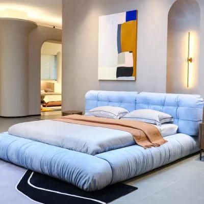 Italian Luxury Home Furniture Bedroom Sofa Beds Brand New Soft Big Size King/Queen Double Bed