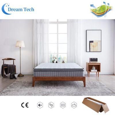 Queen Size Compress Pocket Spring Memory Foam Bed Mattress for Hotel Price (34PA)