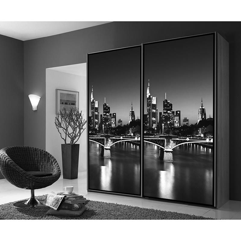 Black Sliding Door Almirah 20dd026 Classic Bedroom Wardrobe