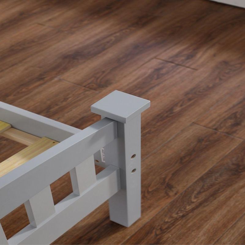 Pine Solid Wood Paint Single Bed/Double Bed K/D Child Bed K/D
