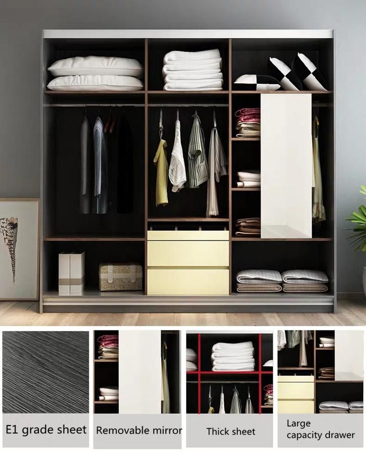 Modern Home Hotel Cabinet Living Room Furniture Bedroom Wooden Wardrobe
