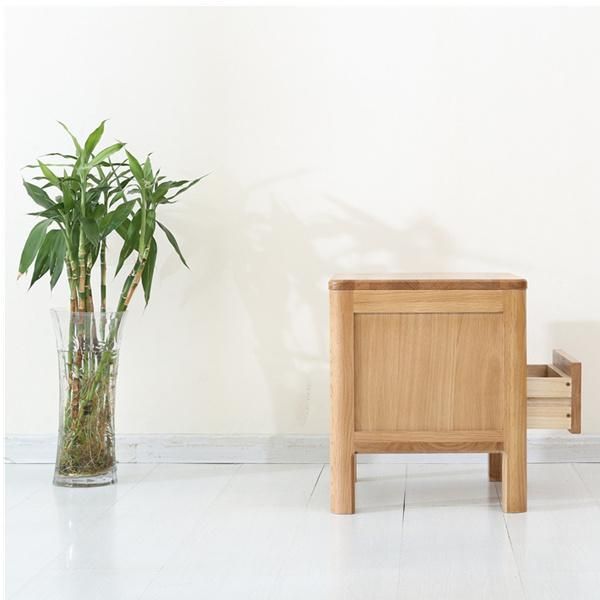 Nordic Oak Small Locker Bedroom Bedside Table Nightstand