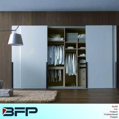 Wooden Bedroom Wardrobe Closet Cabinets with Sliding Door