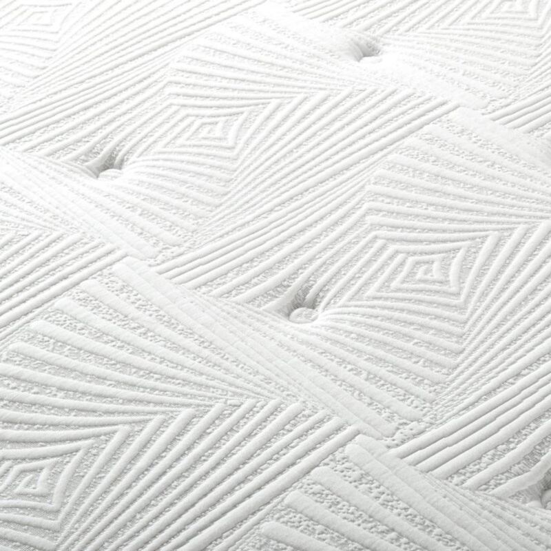 Comprerssed Bedroom Mattress 30cm High with Relaxing Pocket Spring and Massage Wave Foam Layer King Size Memory Foam Mattress