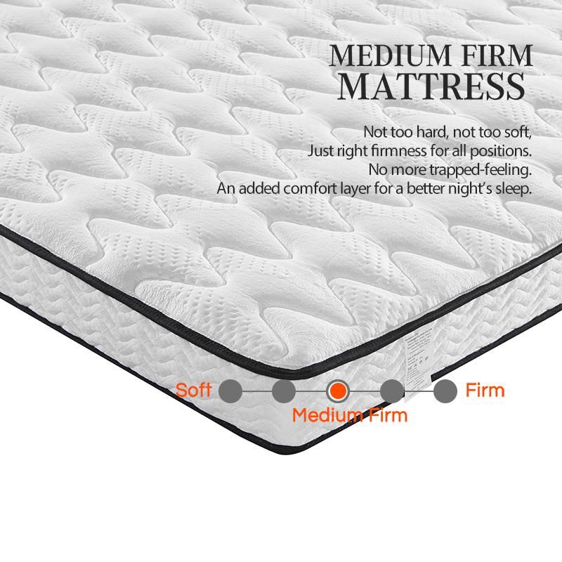 Queen King Size Economic Hotel Furniture Bedroom Set Spring Mattress