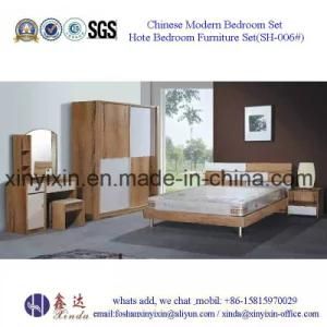 Modern Bedroom Furniture Sets MDF Double Bed (SH-006#)