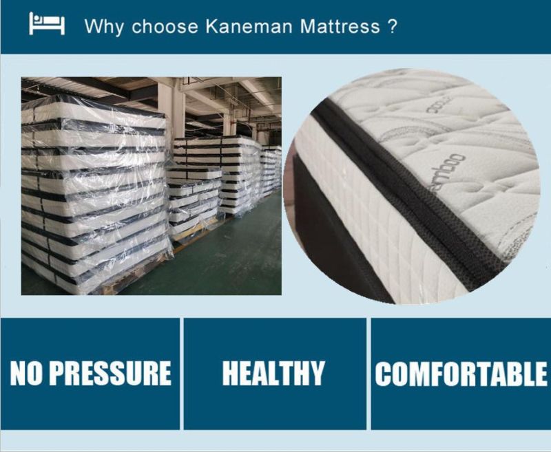 Custom 9inch Spring Mattress Euro Top Bed Mattress Wholesale Price