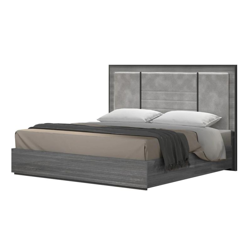 Nova Glossy Wood Grain Queen Bed Suite for 150*200 Cm Mattress Size