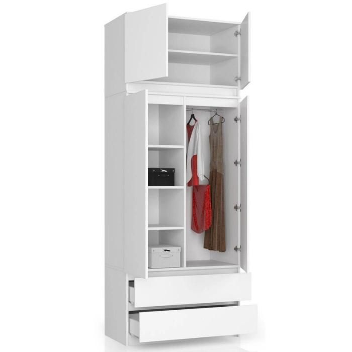 Modern Bedroom Clothes Storage Organizer Furniture Wardrobe Closet