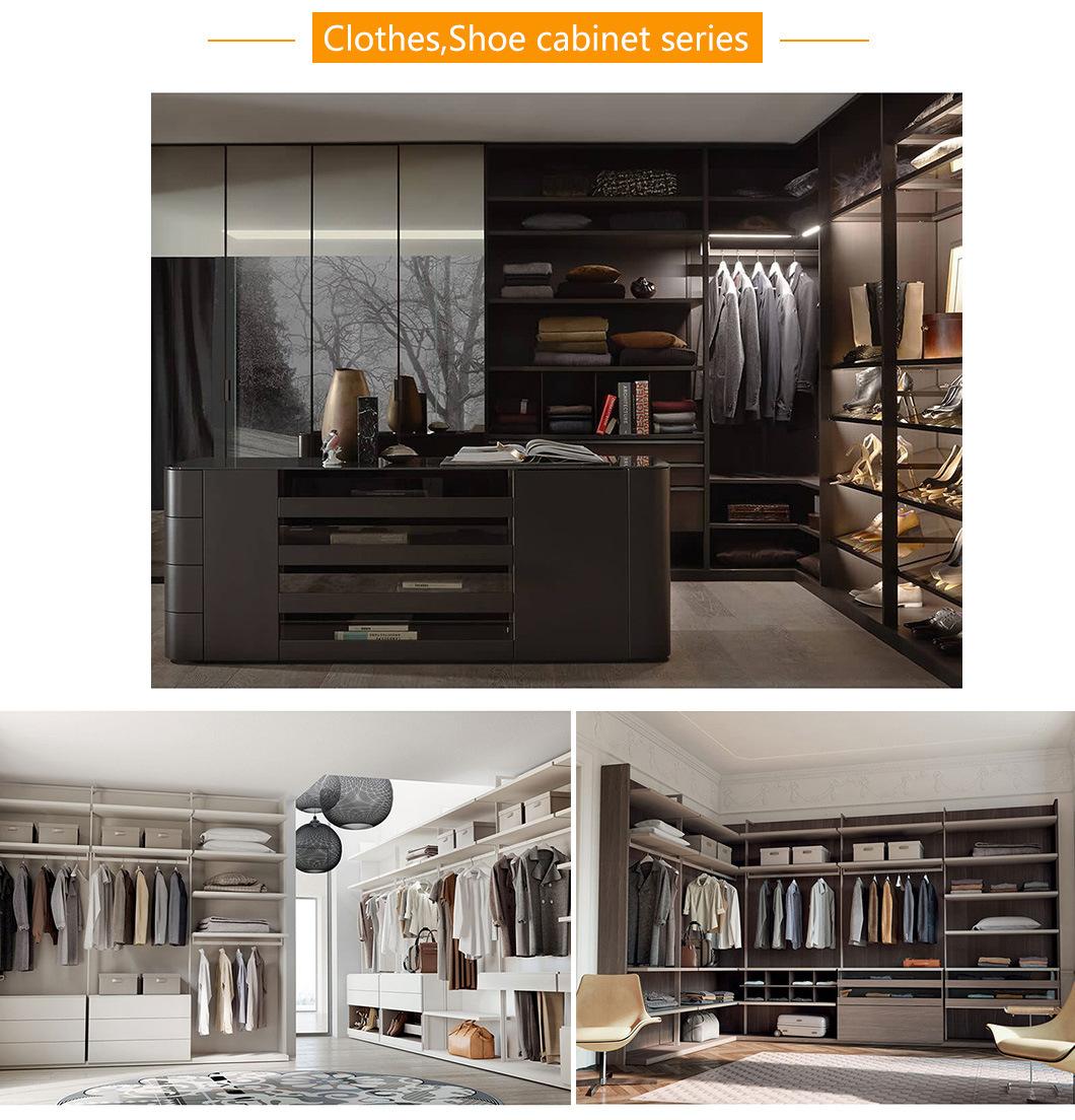 China Manufacture Customized Aluminium/Aluminum Walk in Closets L Shape Closets