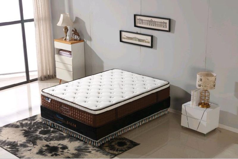 Queen Size Euro Top Pocket Spring Mattress Roll in Box