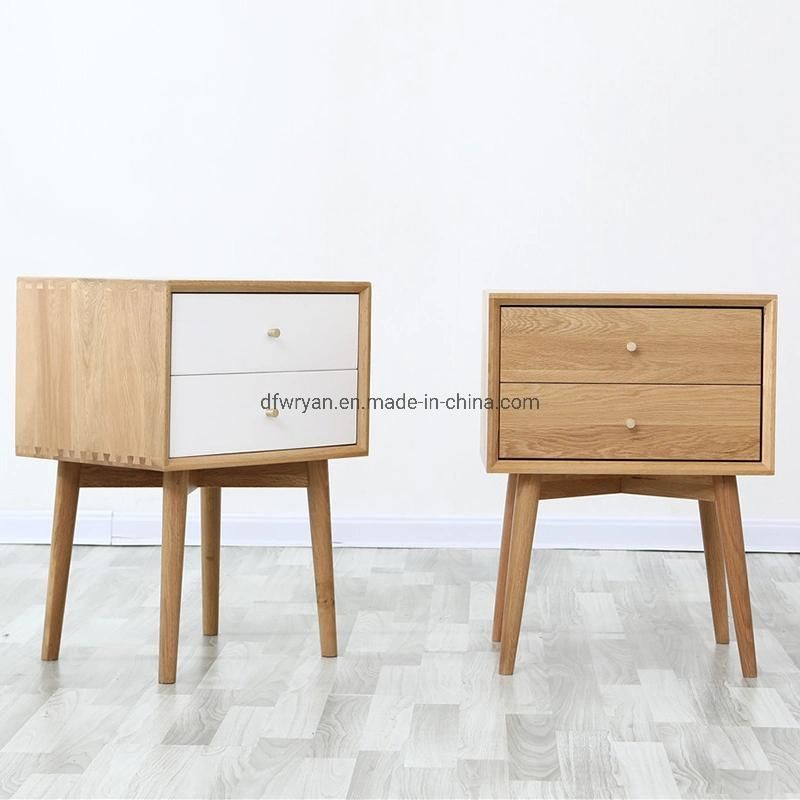 White Oak Bedroom Furniture Bedside Drawer Cabinet Nightstand Cabinet