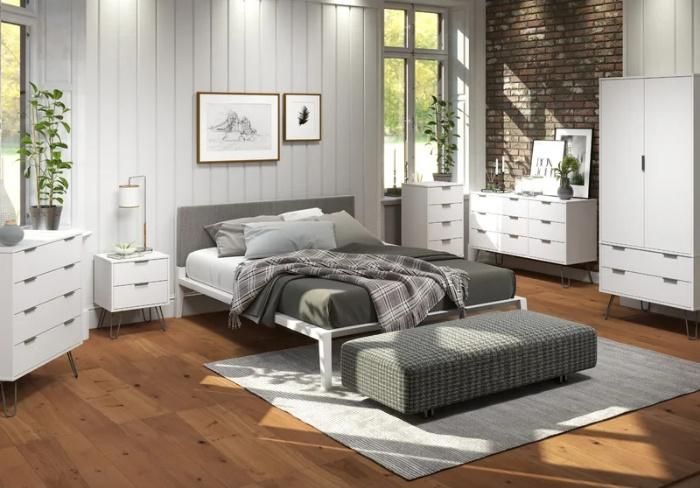 Modern Home Furniture Wooden Storage Cabinet Bedroom Clothes Wardrobe