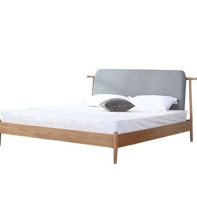 Solid Wood Oak Horn Bed Double Bed 0073