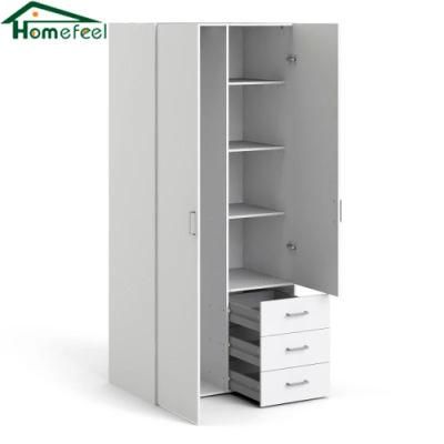 Hot Selling Wooden Home Furniture Bedroom Simple Multi Space Wardrobe