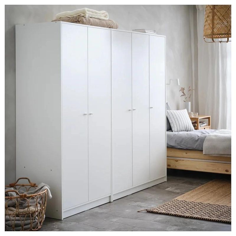 Modern White Wardrobe Cloth Cabinet for Bedroom Home Decoration