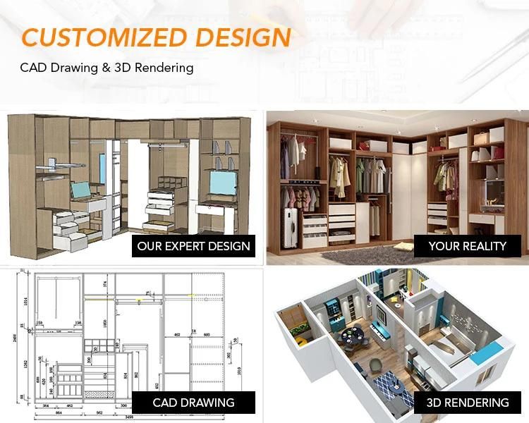 Master Guest Bedroom Wardrobe European Cabinet