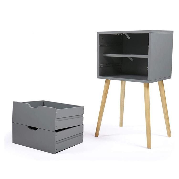 Factory Price Modern Wooden Bedside Nightstands