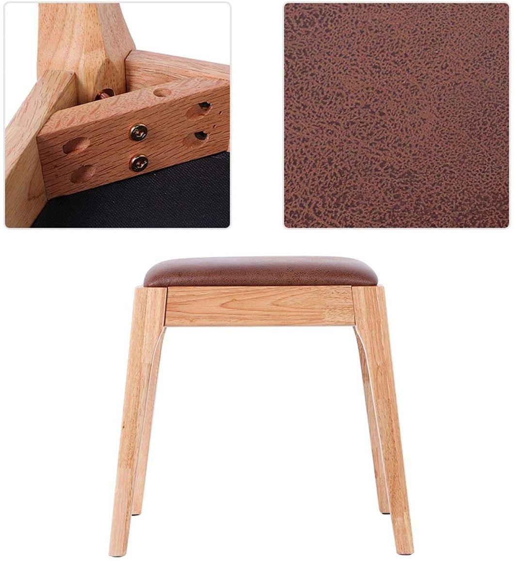 Modern Bedroom Furniture Contracted Solid Wood Makeup Stool