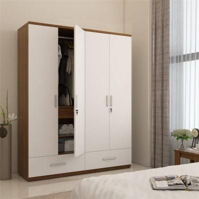 Latest Bedroom Design Cabinet Cheap Wooden Wall Wardrobe
