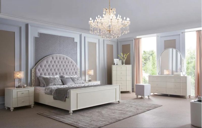 Bedroom Furniture Set with Wooden Bed From Chinese Furniture Factory