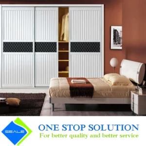 White Wave Sliding Door Wardrobe Modular Furniture (ZY 2052)