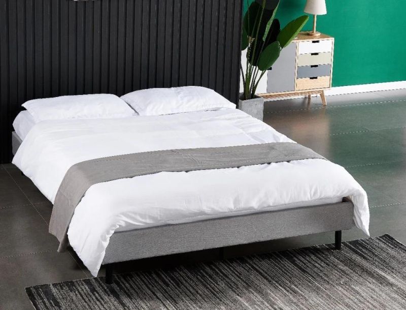 Queen King Double Size Fabric Material Bedroom Bed