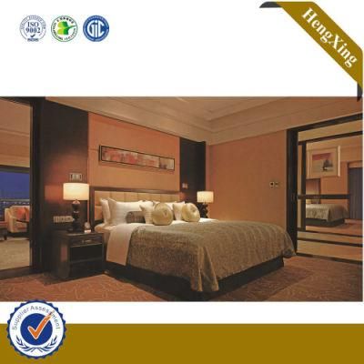 King Queen Double Single Size Luxury Wooden Bed for 5 Star Hotel Room