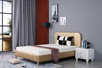 Huayang Modern Furniture China Modern American Hotel Wooden King Size Bed for Home Bedroom Furniture Bedroom Bed