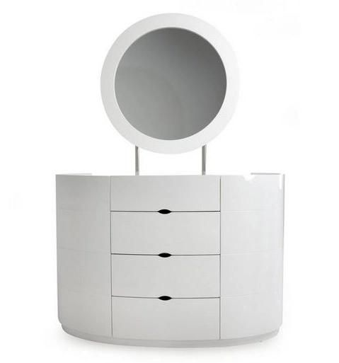 Nova Oval Wooden Dressing Table Dresser with 4 Drawers