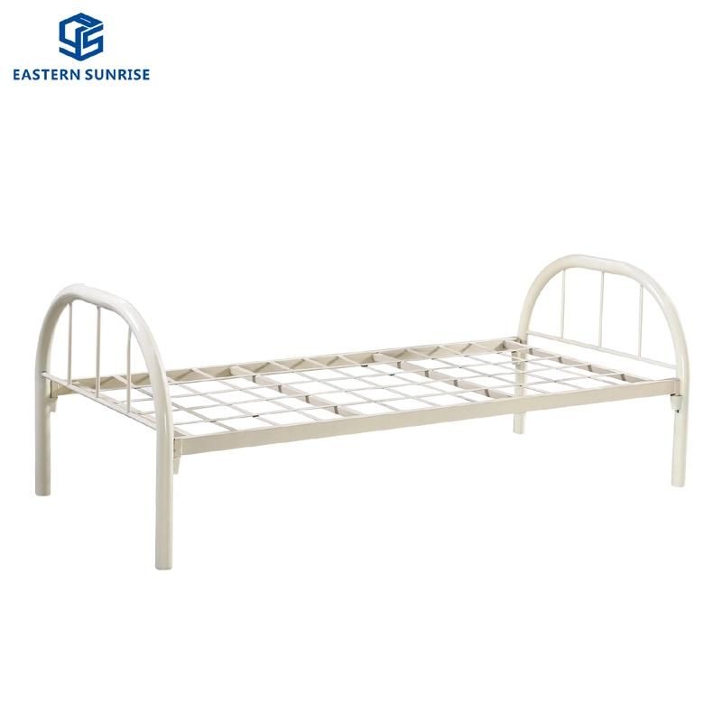 Factory School Dormitory Steel Single Metal Bed