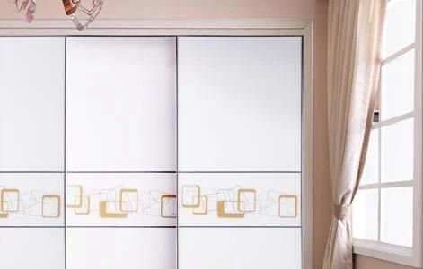 Customized Design Silk Screen Printing Glass Wardrobe Door for Bedroom Furniture