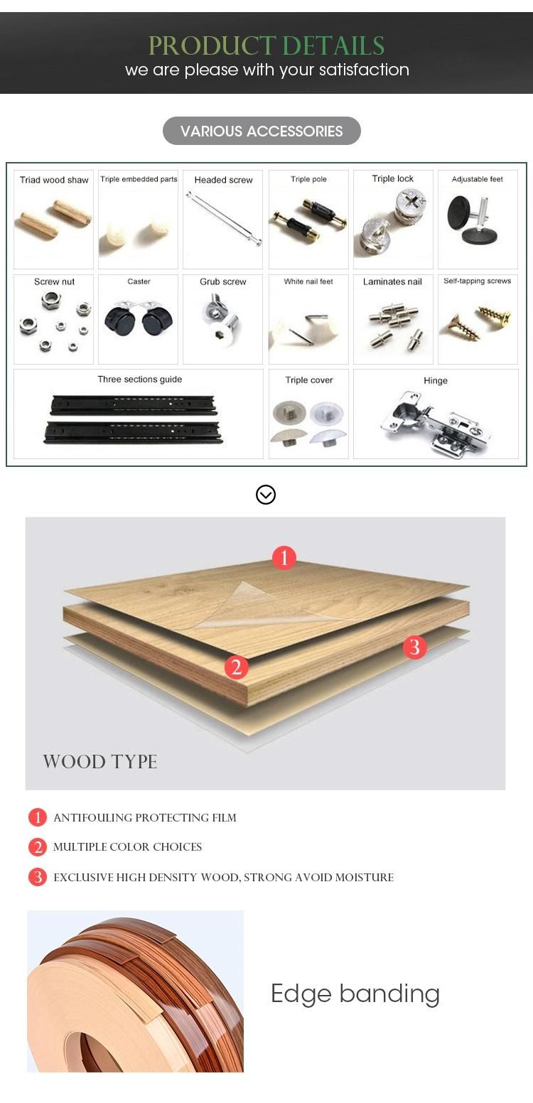 New Bedroom Furniture Modern Furniture Wooden Bed in King Fabric