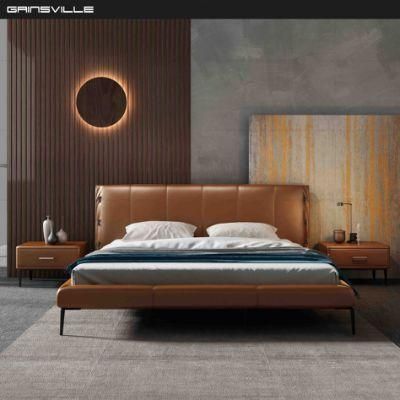Modern Home Furniture Manufacturer Upholstered Leather Bed Sets Bedroom Furniture