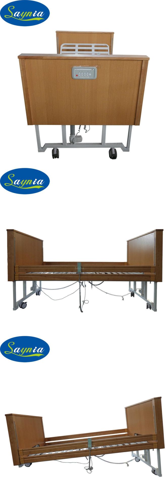 Health Care Adjustable Electric Double Bed with Okin Motors