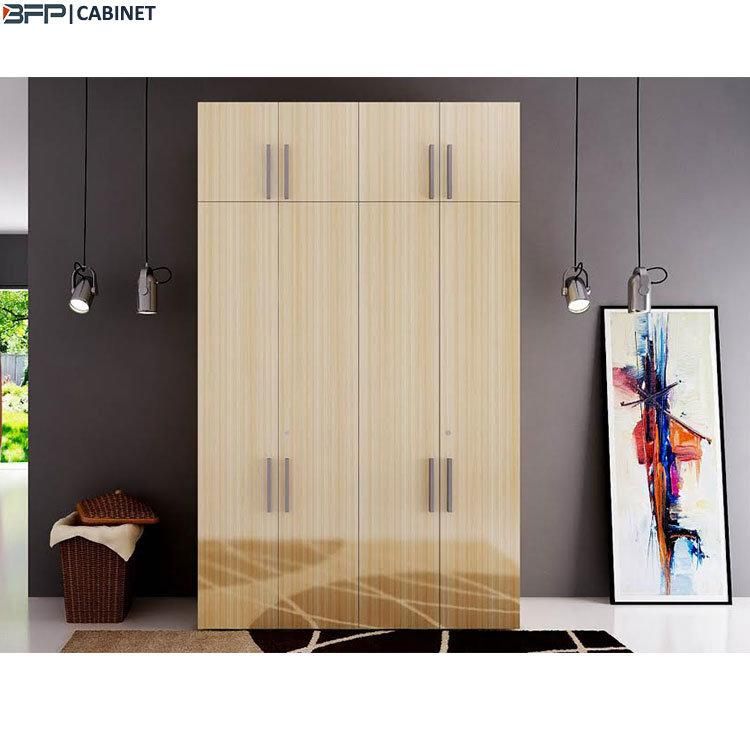 Modern Bedroom Furniture Wood Melamine Closet Bedroom Wardrobe