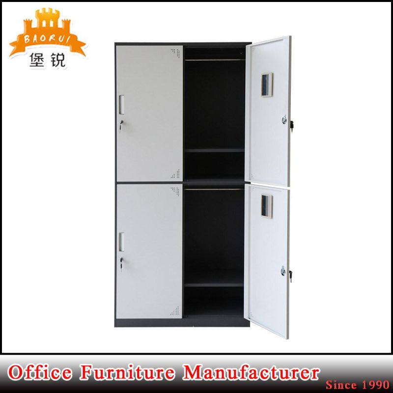 Jas-027 4-Doors Metal Cloth Wardrobe of Bedroom Design Furniture for Dormitory