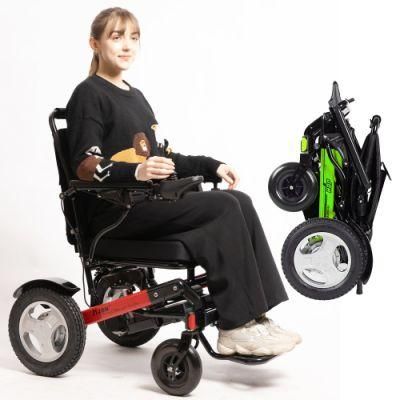 Ultra-Light Multi Function Travel Portable Automatic Folding Electric Wheelchair for Disabled